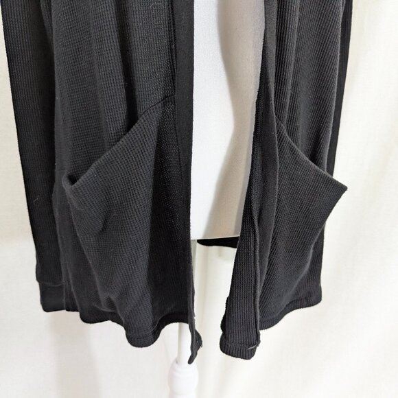 Splendid Size Small Open Black Hooded Cardigan - Picture 2 of 14